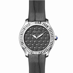Invicta Watches : 22565 Grey Dial Calfskin Band Women Watch