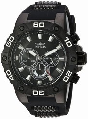 Invicta Watches : 22686 Black Dial Stainless Steel Band Men Watch