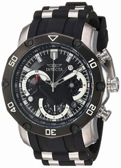 Invicta Watches : 22797 Black Dial Stainless Steel Band Men Watch