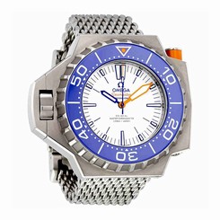 Omega Watches : 227.90.55.21.04.001 White Dial Bi-directional Rotating Band Men Watch