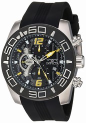 Invicta Watches : 22809 Quartz Chronograph Date Black Silicone Men Watch
