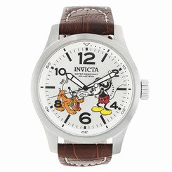 Invicta Watches : 22874 Disney Limited Edition Analog Brown Leather Men Watch