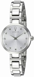 Invicta Watches : 22886 Silver Dial Stainless Steel Band Women Watch