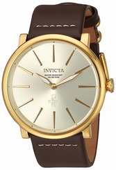 Invicta Watches : 22935 Quartz Analog Brown Leather Men Watch