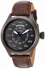 Invicta Watches : 22975 Quartz Analog Day Date Brown Leather Men Watch