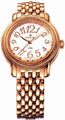 Zenith Watches : 22.1220.67/01.M1220 Automatic Silver With Arabic Numeral Guilloche Dial Polished 18kt Rose Gold Band Women Watch