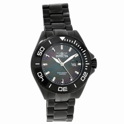 Invicta Watches : 23070 Black Dial Stainless Steel Band Men Watch