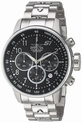 Invicta Watches : 23079 Black Dial Stainless Steel Band Men Watch