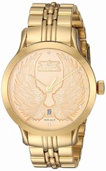 Invicta Watches : 23187 Gold Dial Stainless Steel Band Women Watch