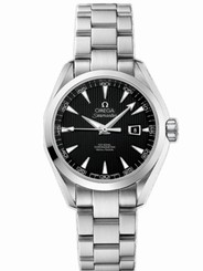 Omega Watches : 231.10.34.20.01.001 34mm Automatic Chronometer Aqua Terra Black Dial Stainless Steel Case With Stainless Steel Bracelet Women Watch