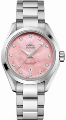 Omega Watches : 231.10.34.20.57.003 Pink-mother-of-pearl-diamond Dial Stainless Steel Band Men Watch