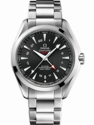 Omega Watches : 231.10.43.22.01.001 43mm Automatic Chronometer Aqua Terra 150M GMT Black Dial Stainless Steel Case With Stainless Steel Bracelet Men Watch