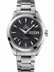 Omega Watches : 231.10.43.22.06.001 43mm Automatic Chronometer Aqua Terra Annual Calendar Black Dial Stainless Steel Case With Stainless Steel Bracelet Men Watch
