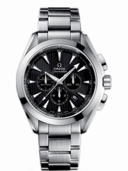 Omega Watches : 231.10.44.50.01.001 44mm Automatic Chronometer Aqua Terra Chronograph Black Dial Stainless Steel Case With Stainless Steel Bracelet Men Watch