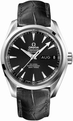Omega Watches : 231.13.39.22.01.001 Automatic Chronometer Annual Calender Black Leather Men Watch