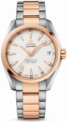 Omega Watches : 231.20.39.21.02.001 Automatic Date 18k Rose Gold and Stainless Steel (38.5mm) Men Watch