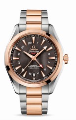 Omega Watches : 231.20.43.22.06.003 Automatic Chronometer GMT Date 18k Rose Gold and Stainless Steel Men Watch