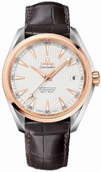 Omega Watches : 231.23.42.21.02.001 Automatic Chronometer Date 18k Rose Gold Bezel Brown Leather (41.5mm) Men Watch