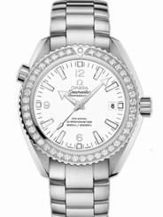 Omega Watches : 232.15.42.21.04.001 42mm Automatic Chronometer Planet Ocean White Dial Stainless Steel Case, Diamonds With Stainless Steel Bracelet Men Watch