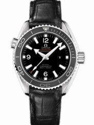 Omega Watches : 232.33.38.20.01.001 37.5mm Auto Chronometer Planet Ocean Black Dial Stainless Steel Case, Diamonds With Black Leather Strap Men Watch