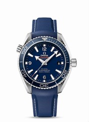 Omega Watches : 232.92.42.21.03.001 Automatic Chronometer Planet Ocean 600M Titanium Case Blue Rubber Men Watch