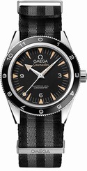 Omega Watches : 233.32.41.21.01.001 Black Dial Cloth Band Men Watch