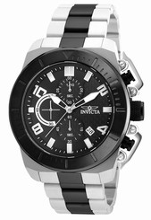 Invicta Watches : 23408 Black Dial Stainless Steel Band Men Watch