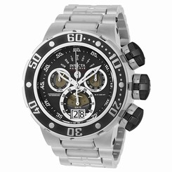 Invicta Watches : 23566 Black Dial Uni-directional Rotating Band Men Watch