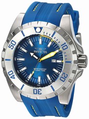 Invicta Watches : 23733 Quartz Blue Dial Date Blue Polyurethane Men Watch