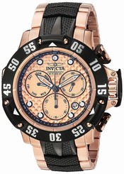 Invicta Watches : 23806 Rose Gold Dial Stainless Steel Band Men Watch