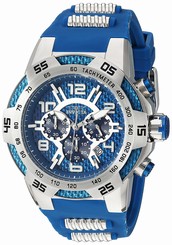 Invicta Watches : 24231 Blue And Blue Glass Fiber Quartz Men Watch