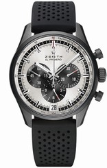 Zenith Watches : 24.2041.400/01.R576 El Primero Chronograph Date Black Rubber Men Watch