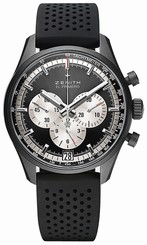 Zenith Watches : 24.2041.400/21.R576 El Primero Chronograph Date Black Rubber Men Watch