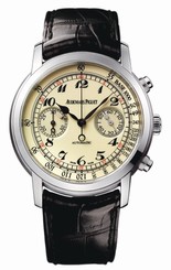 Audemars Piguet Watches : 26100BC.OO.D002CR.01 Automatic 18kt White Gold Off White Chronograph Dial Black Crocodile Leather Band Men Watch