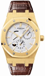 Audemars Piguet Watches : 26120BA.OO.D088CR.01 Automatic 18kt Yellow Gold Silver Dial Brown Crocodile Leather Band Men Watch