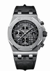 Audemars Piguet Watches : 26470ST.OO.A104CR.01 Automatic Chronograph Date Gray Leather Men Watch