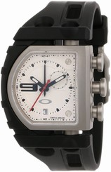 Oakley Watches : 26-301 Quartz Analog Date White Dial Rubber Men Watch