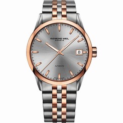 Raymond Weil Watches : 2740-SP5-65011 Grey Dial Fixed Rose Gold Pvd Band Men Watch