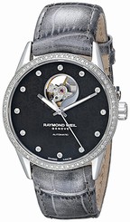 Raymond Weil Watches : 2750-SLS-20081 Black Dial Stainless Steel Band Women Watch