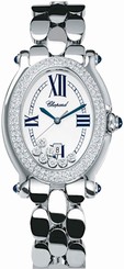 Chopard Watches : 278419-2001 Quartz Stainless Steel White Dial Stainless Steel -polished Band Women Watch