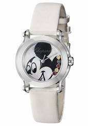 Chopard Watches : 278509-3045 Quartz Mother of Pearl Dial With Mickey Mouse White Satin Women Watch