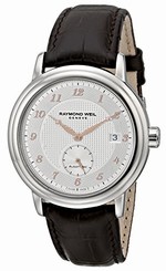 Raymond Weil Watches : 2838-SL5-05658 Automatic Small Second Date Dial Brown Leather Men Watch