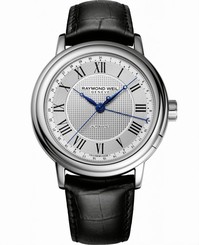 Raymond Weil Watches : 2851-STC-00659 Automatic Roman Numerals Dial Date Black Leather Men Watch
