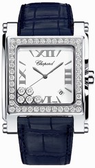 Chopard Watches : 288448-2001 Quartz Stainless Steel Mother Of Pearl Dial Crocodile Leather - Pink Band Women Watch