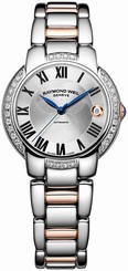 Raymond Weil Watches : 2935-S5S-01659 Automatic Roman Numerals Dial Date Diamond Bezel Two Tone Stainless Steel Women Watch