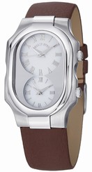 Philip Stein Watches : 2-G-CW-CBR Quartz White Dial Brown Leather Women Watch