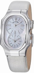 Philip Stein Watches : 2-NCMOP-CMS Quartz Mother Of Pearl Dial Silver Leather Women Watch