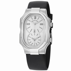 Philip Stein Watches : 2-NCW-RB Digital White Dial Black Rubber Women Watch