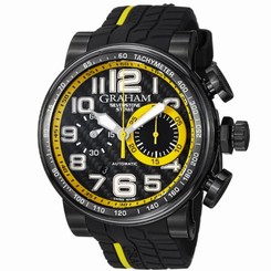 Graham Watches : 2BLDC.B28A Automatic Chronograph Date Black Rubber Men Watch