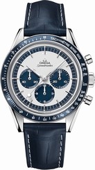 Omega Watches : 311.33.40.30.02.001 Silver Dial Crocodile Leather Band Men Watch